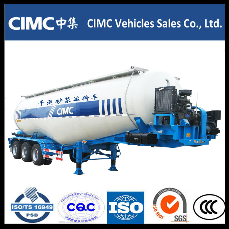 CIMC 3 trục xi măng số lượng lớn thùng bột bán rơ moóc